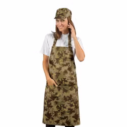 Förkläde med bröstficka med flera färger och mönster - 70x90 cm  | Isacco