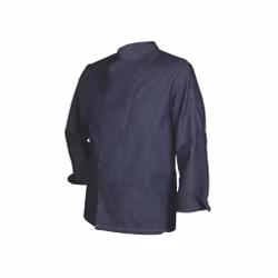 Marinblå kockrock i denim med lång ärm för herr | Confecciones J. Garcia