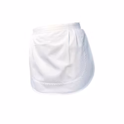 Vitt midjeförkläde med spetskant & ficka i bomull och polyester | Confecciones J. Garcia