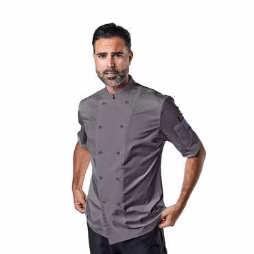 Kockrock med förklädesrem & dubbelknäppt stängning för herr | BlueCut