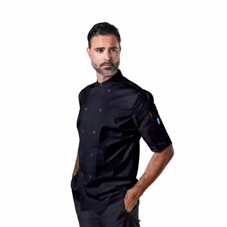 Kockrock med förklädesrem & dubbelknäppt stängning för herr | BlueCut