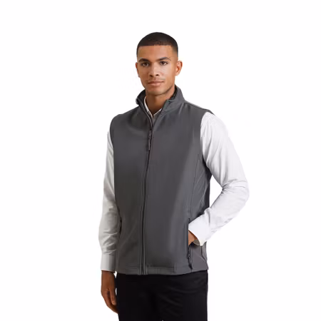 Återvunnen softshellväst med fleeceinsida för herr | Premier
