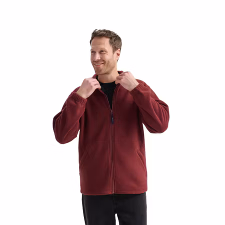 Fleecejacka med hel dragkedja i polyester för herr | Uneek