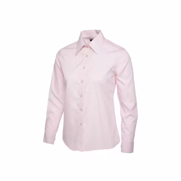 Poplinskjorta med lång ärm i polyester & bomull för dam | Uneek