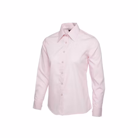 Poplinskjorta med lång ärm i polyester & bomull för dam | Uneek