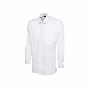 Poplinskjorta med lång ärm i polyester & bomull | Uneek