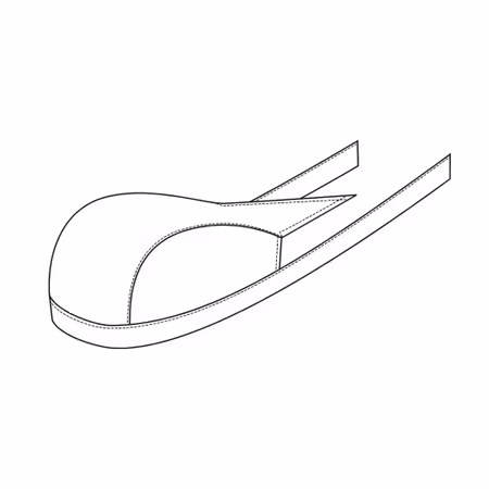 Klassisk svart bandana i slitstarkt polycotton-material | Kentaur