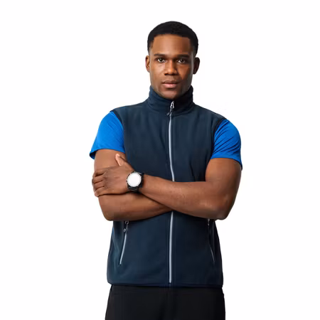 Sideflip fleeceväst i återvunnen polyester för herr | Printer