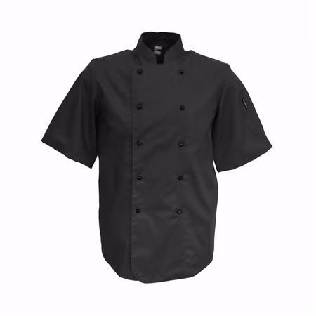 Kockrock med kort ärm och kulknappar unisex | Almedahls