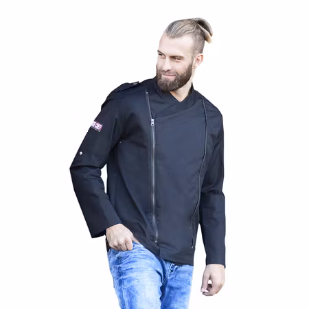 Kockjacka i twill med dragkedja och ventilationspaneler för herr - ROCK CHEF® | Karlowsky