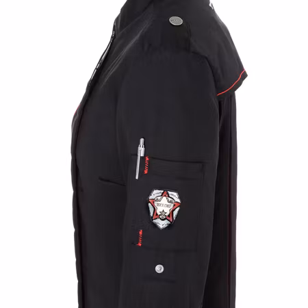 Kockjacka i twill med tryckknappar och ventilationspaneler för dam - ROCK CHEF® | Karlowsky