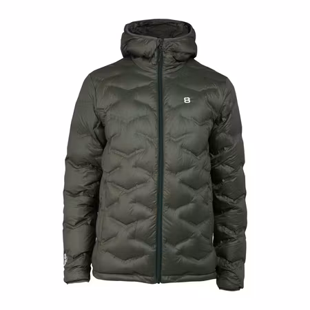 Lättviktsjacka i nylon med dunfyllning och huva för herr | 8848 Altitude