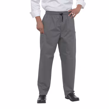 Kockbyxa i slitstark polyester- och bomullsblandning med dragsko för unisex | Le Chef Professional