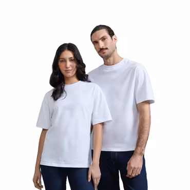 T-shirt oversized i bomull med rund hals och slitstark kvalitet för unisex | Premier