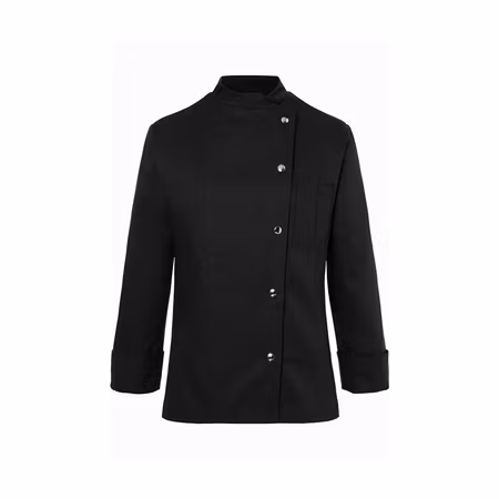Figurnära kockjacka i twill med tryckknappar för dam | Karlowsky