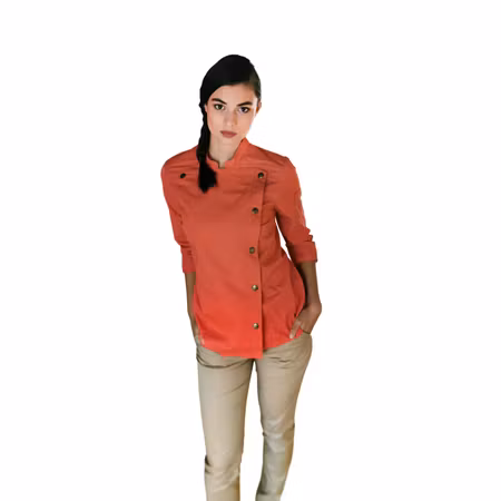 Jeansinspirerad kockjacka i twill med modern passform dam | Karlowsky