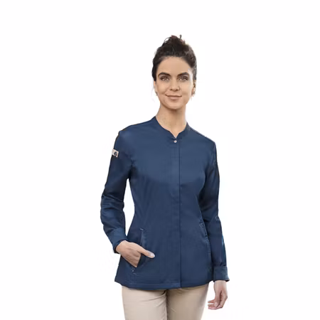 Hållbar kockrock i återvunnen polyester med ventilerande rygg för dam | Karlowsky