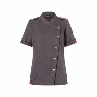 Kortärmad kockrock i denimstil med modern passform dam - Rock Chef® | Karlowsky