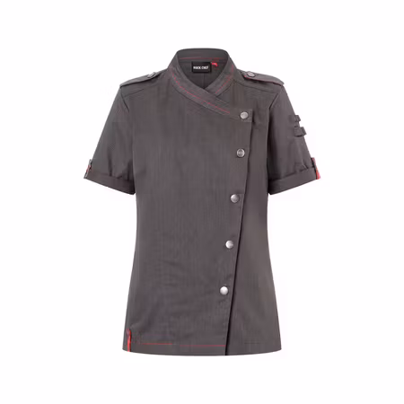 Kortärmad kockrock i denimstil med modern passform dam - Rock Chef® | Karlowsky