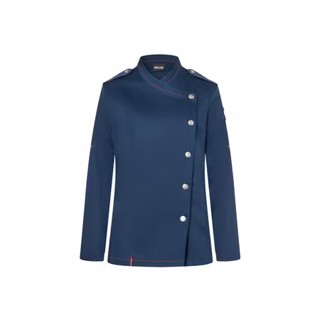 Långärmad hållbar kockrock i denimstil med ventilerande rygg dam - Rock Chef® | Karlowsky