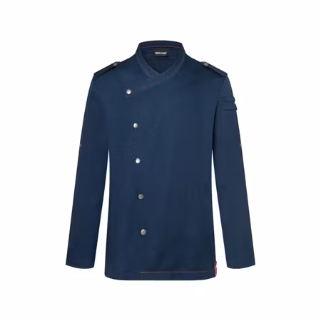Långärmad hållbar kockrock i denimstil med ventilerande rygg för herr - Rock Chef® | Karlowsky