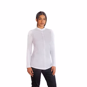 Långärmad kockrock i TENCEL™-blandning med stretch och ventilerande rygg dam - Diamond Cut® | Karlowsky