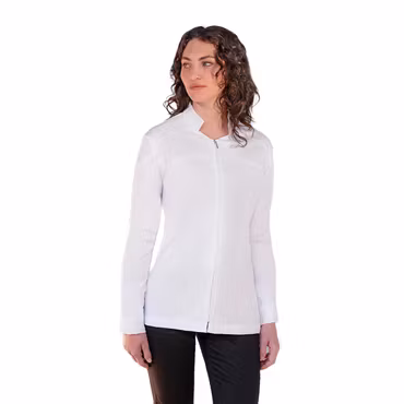 Långärmad kockrock i TENCEL™-blandning med stretch och ventilerande rygg dam - Diamond Cut® | Karlowsky