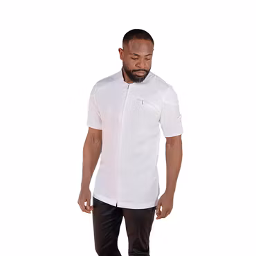 Kortärmad kockrock i TENCEL™-blandning med stretch och ventilerande rygg herr - Diamond Cut® | Karlowsky