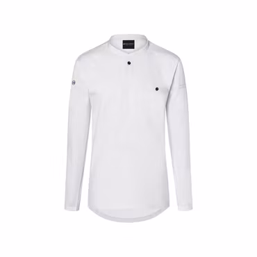 Långärmad arbetsskjorta i bomull/polyester med ventilerande rygg och figurnära passform herr - Karlowsky