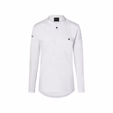 Långärmad arbetsskjorta i bomull/polyester med ventilerande rygg och figurnära passform herr - Karlowsky