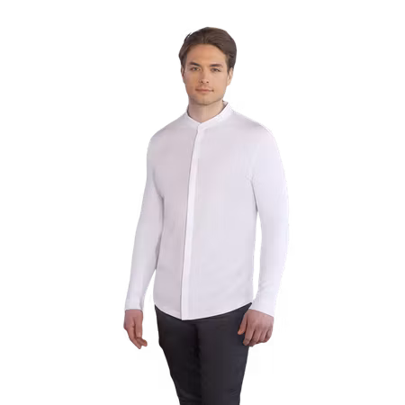 Långärmad kockskjorta i TENCEL™-blandning med stretch och ventilerande rygg herr - Diamond Cut® | Karlowsky