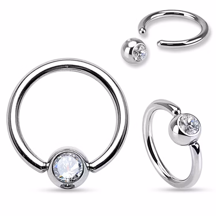 BCR 1mm med 3mm klar crystalkula