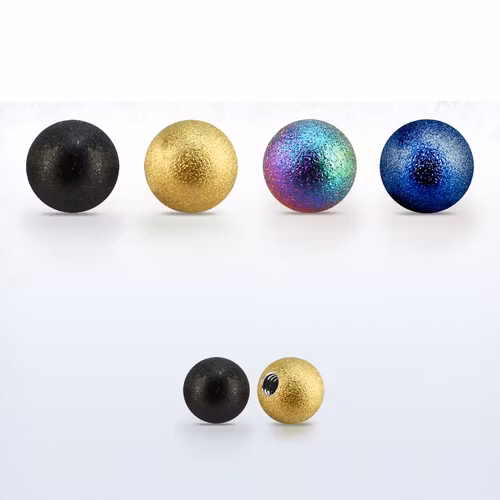 Lös kula eloxerad frostad 3mm med 1.6mm gänga (lös del)