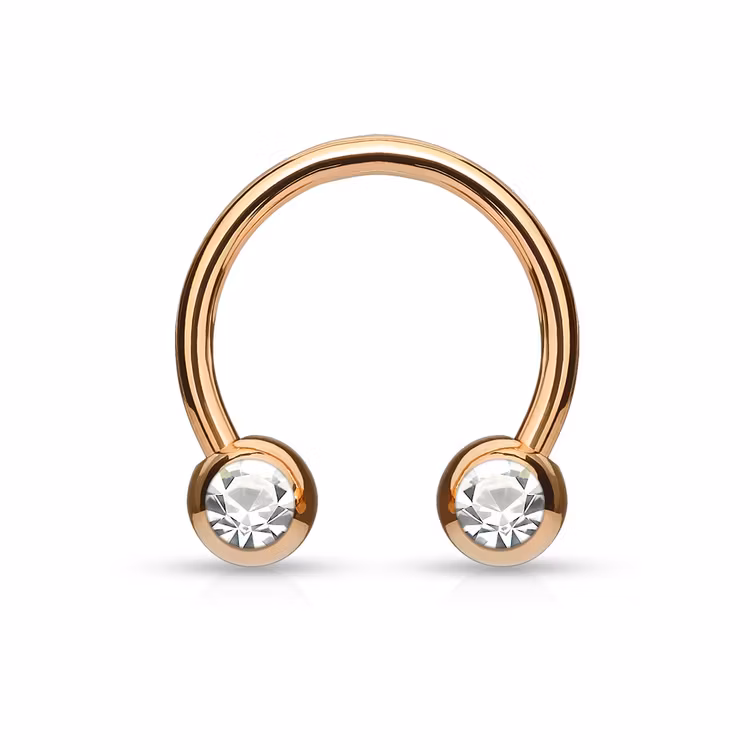 PVD Pläterad CBR 1.6mm med 5mm frontade crystalkulor