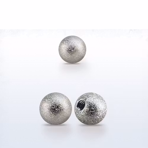 Lös kula frostad 5mm diameter 1.2mm gänga (lös del)