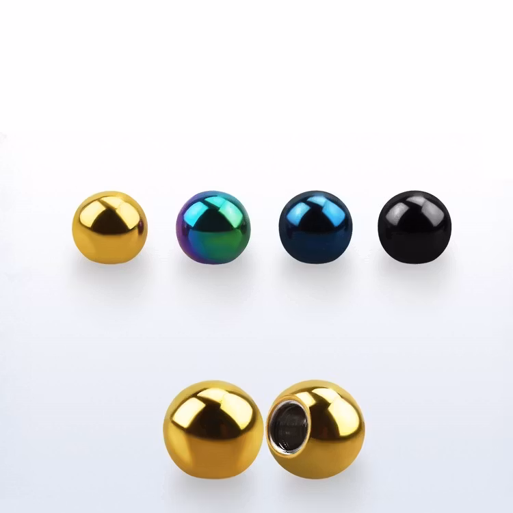 Lös kula eloxerad 2.5mm diameter 0.8mm gänga (lös del)