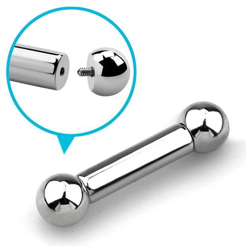 Barbell 6mm med 10mm kulor