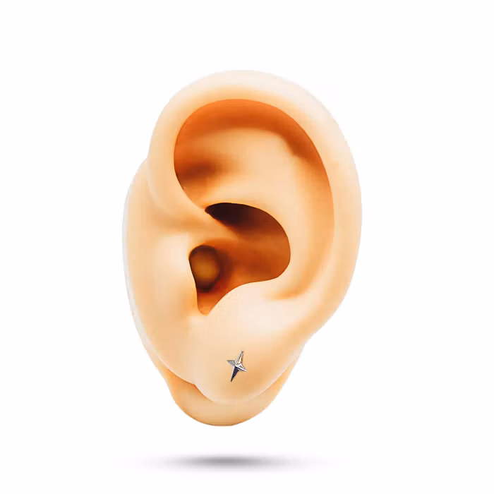 Invändigt gängad topp i titanium - Polstjärna