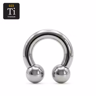 CBR i titanium 4mm med 8mm kulor (12mm diameter)