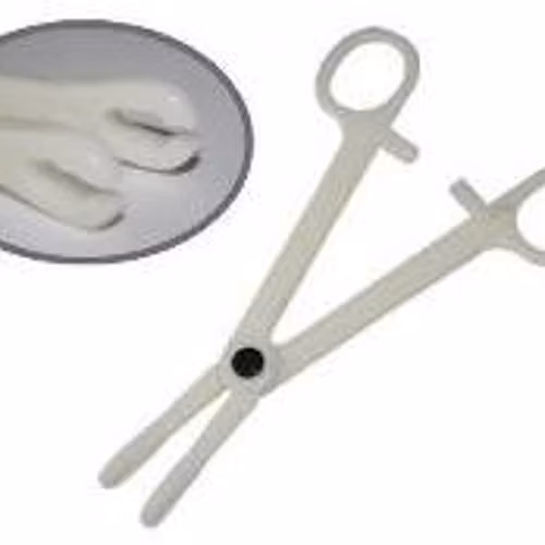 Forceps slotted sponge clamp - steril engångstång