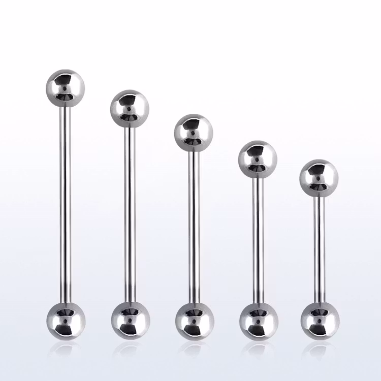 Tungstav / Barbell 1.6mm med 6mm kulor (Längd 10-25mm)