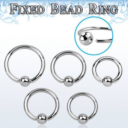Öppen BCR 1.6mm med fixerad 4mm kula