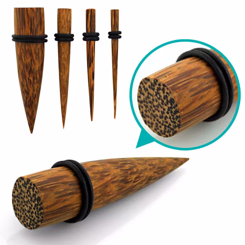 Töjning i trä "Coconut Wood" med o-ringar