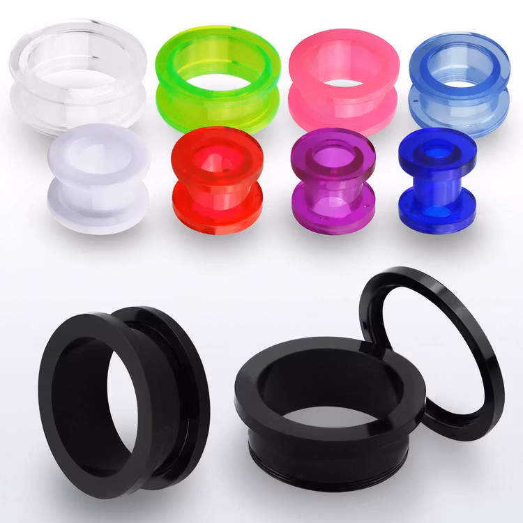 Fleshtunnel i akrylplast