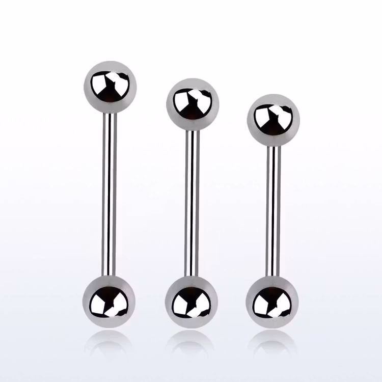 Barbell 0.8mm med 3mm kulor