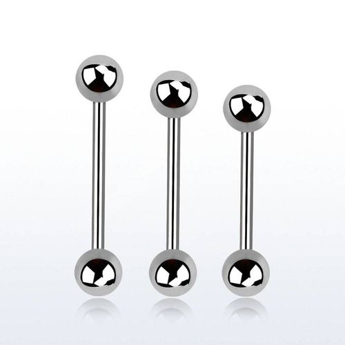 Barbell 0.8mm med 3mm kulor