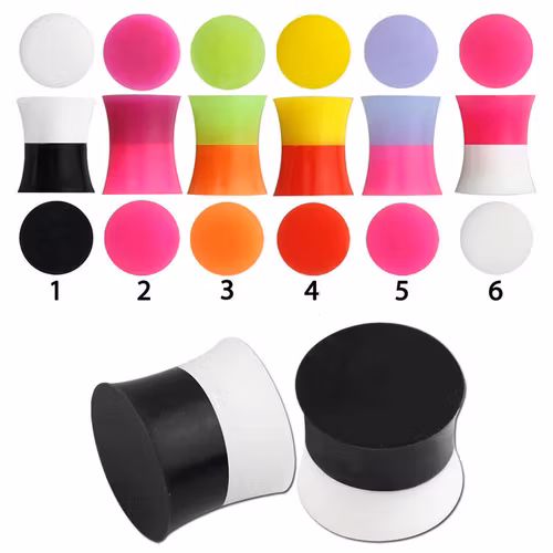 Silikonplugg med dubbla färger