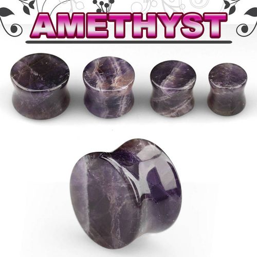 Ametist double flare stenplugg