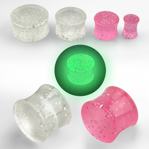 Självlysande glitterplugg
