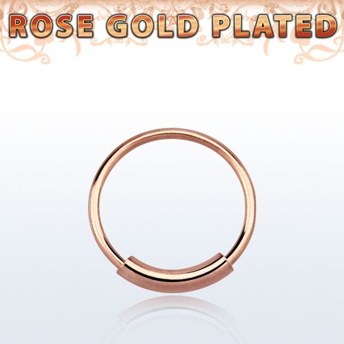 Näsring 0.6mm Roséguldpläterad 925-silver (8mm)